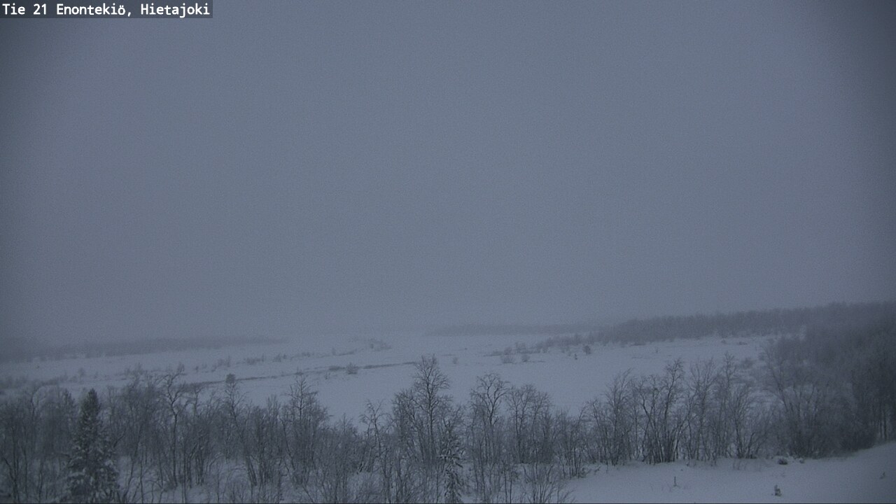 Weather Camera Image Väg 21 Enontekis, Hietajoki, Enontekiö, Lappi