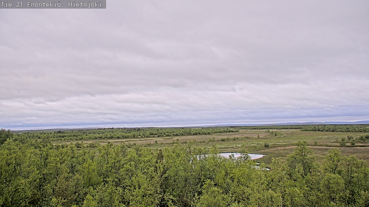 Weather Camera Image Road 21 Enontekiö, Hietajoki, Enontekiö, Lappi