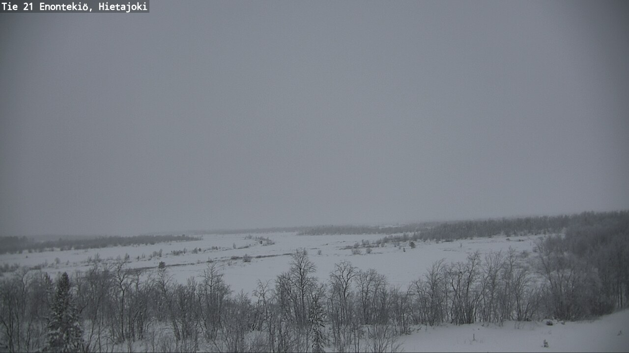 Weather Camera Image Väg 21 Enontekis, Hietajoki, Enontekiö, Lappi