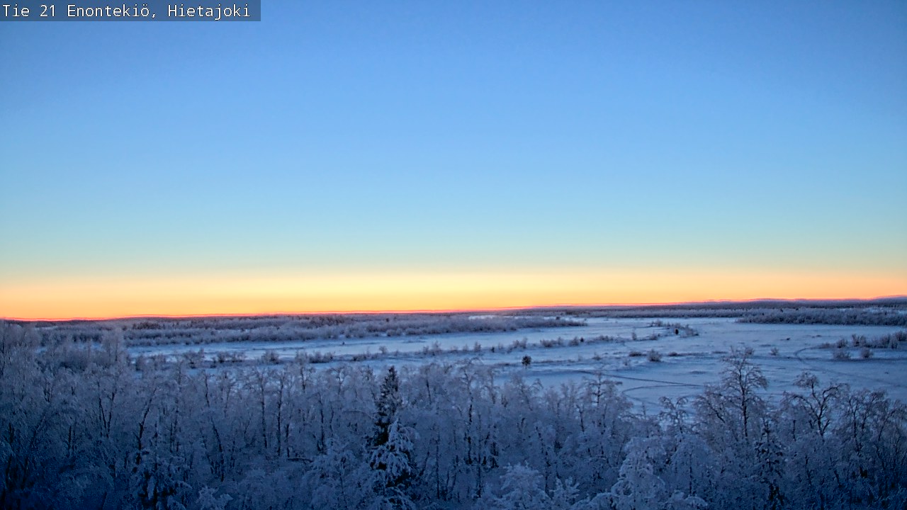 Weather Camera Image Väg 21 Enontekis, Hietajoki, Enontekiö, Lappi