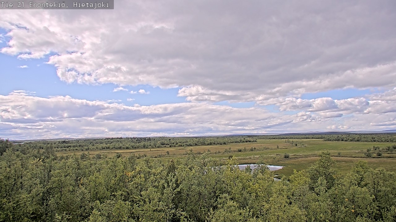 Weather Camera Image Väg 21 Enontekis, Hietajoki, Enontekiö, Lappi