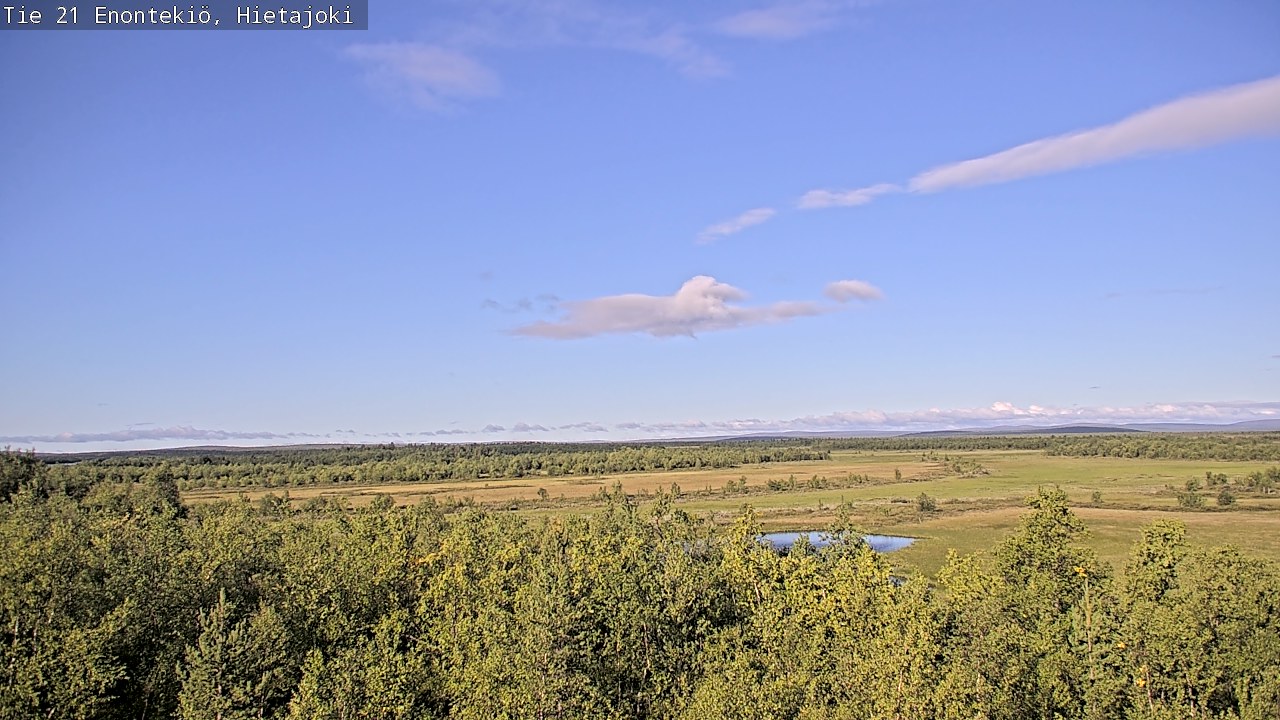 Weather Camera Image Road 21 Enontekiö, Hietajoki, Enontekiö, Lappi
