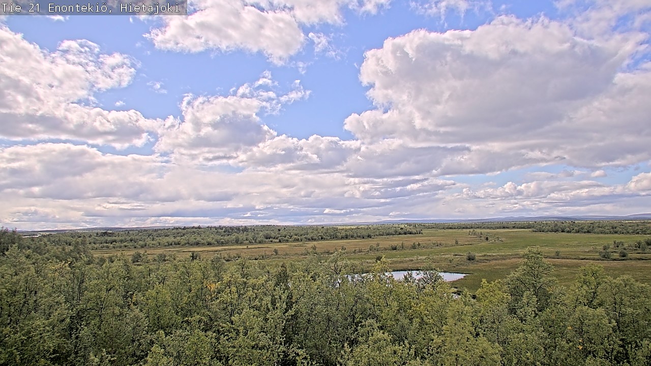 Weather Camera Image Väg 21 Enontekis, Hietajoki, Enontekiö, Lappi