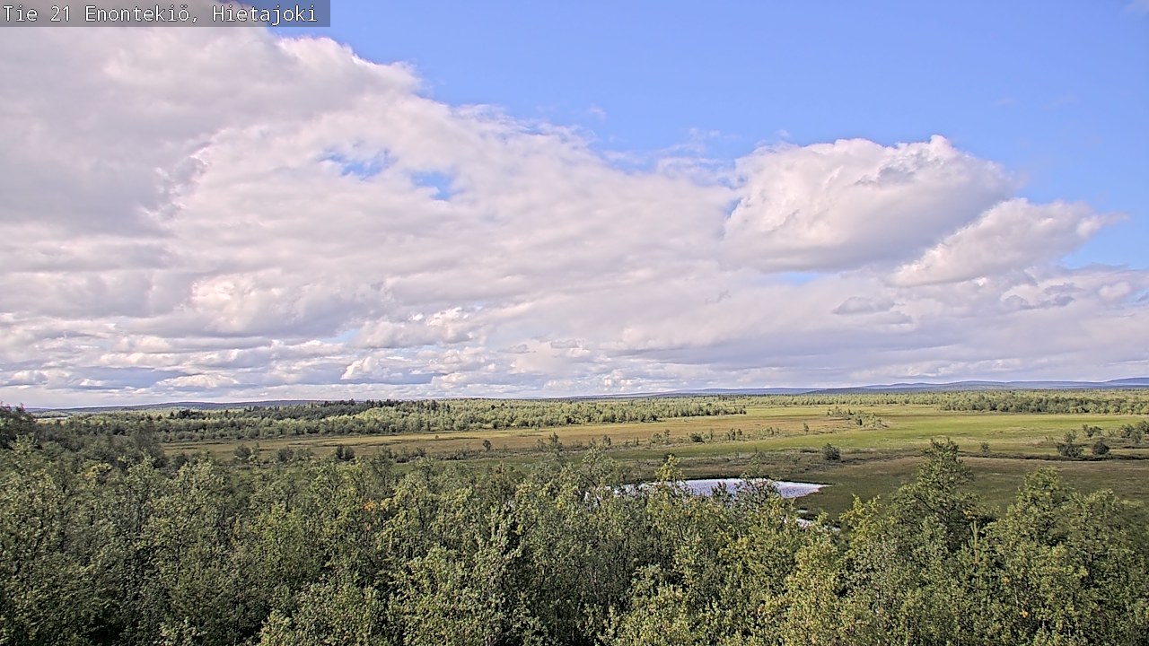 Weather Camera Image Väg 21 Enontekis, Hietajoki, Enontekiö, Lappi