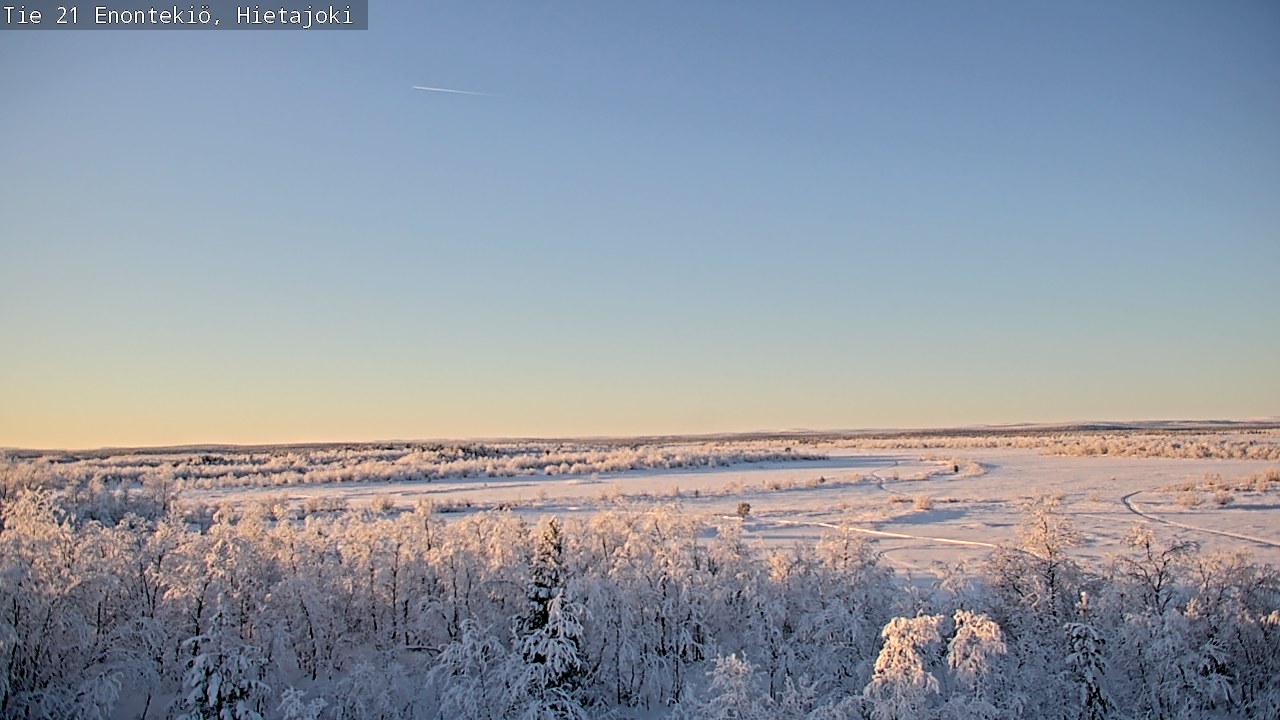 Weather Camera Image Road 21 Enontekiö, Hietajoki, Enontekiö, Lappi
