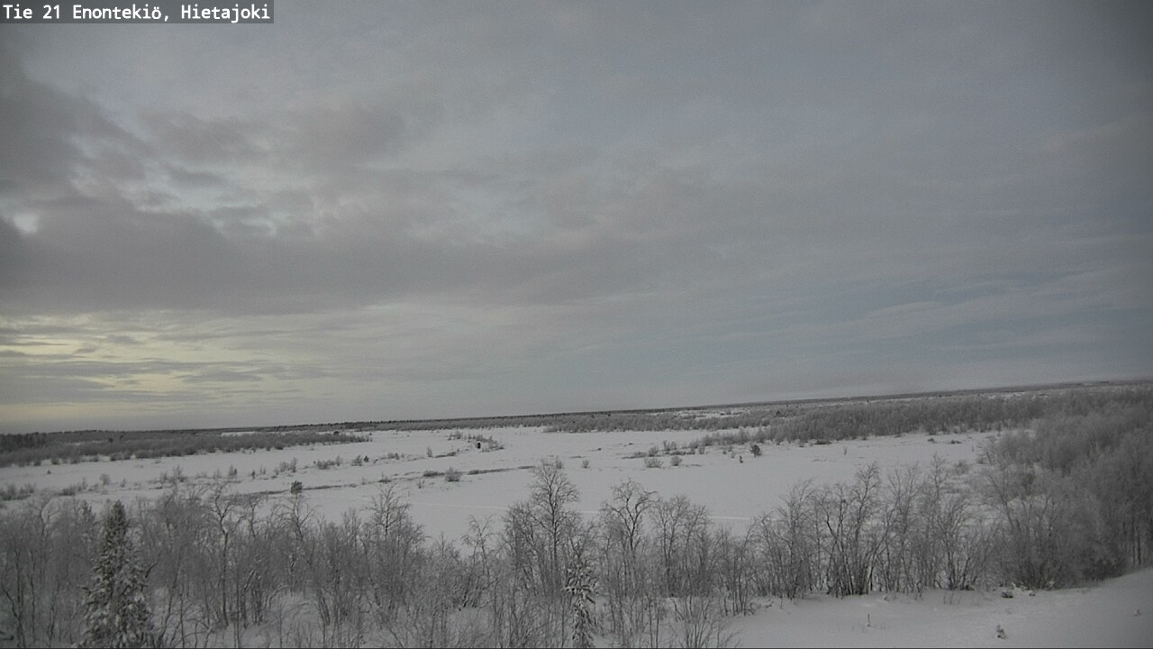 Weather Camera Image Väg 21 Enontekis, Hietajoki, Enontekiö, Lappi