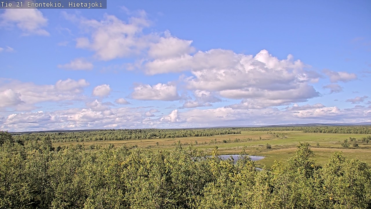 Weather Camera Image Road 21 Enontekiö, Hietajoki, Enontekiö, Lappi