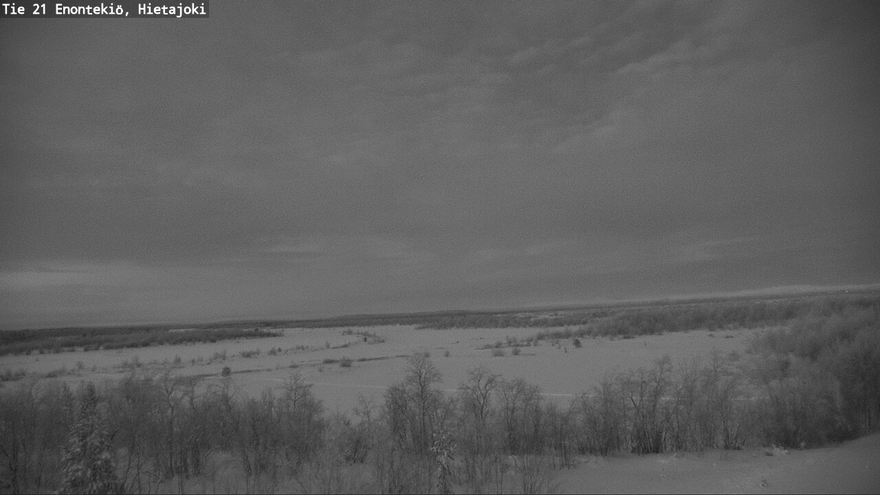 Weather Camera Image Road 21 Enontekiö, Hietajoki, Enontekiö, Lappi