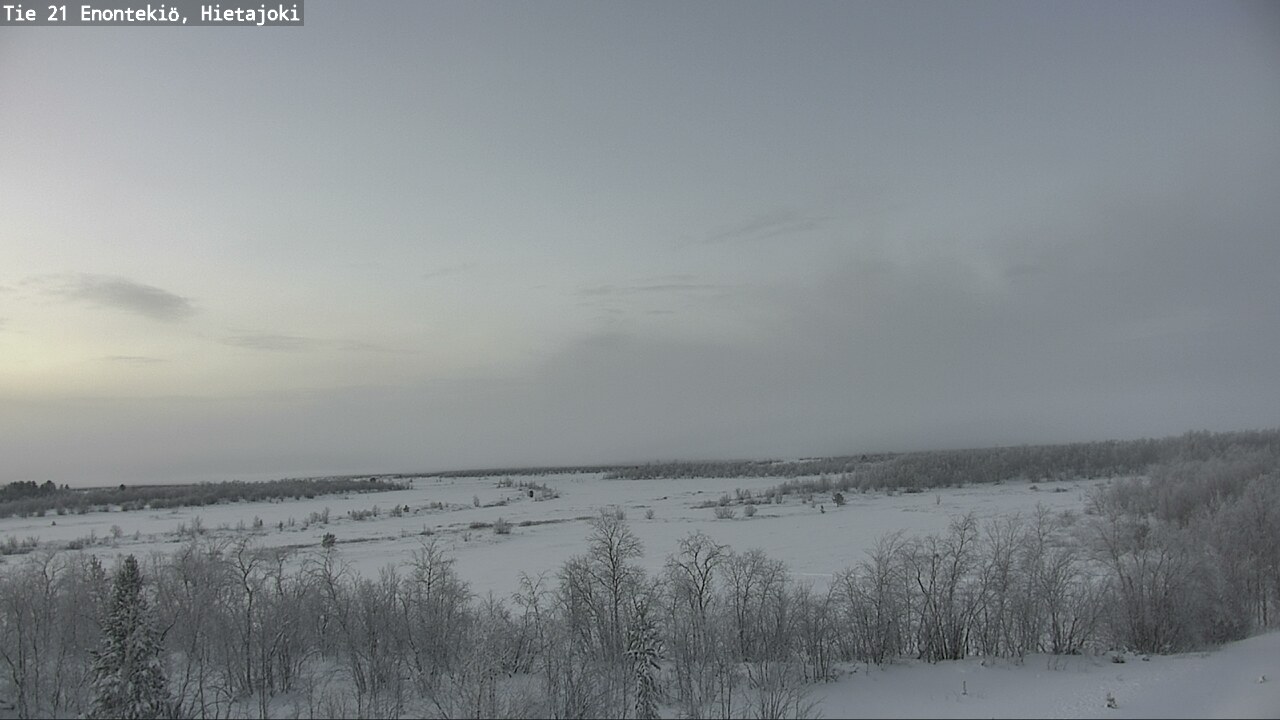 Weather Camera Image Väg 21 Enontekis, Hietajoki, Enontekiö, Lappi