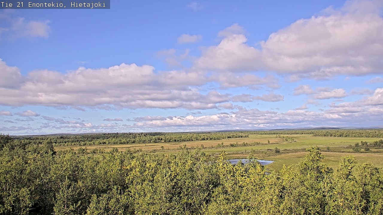 Weather Camera Image Road 21 Enontekiö, Hietajoki, Enontekiö, Lappi