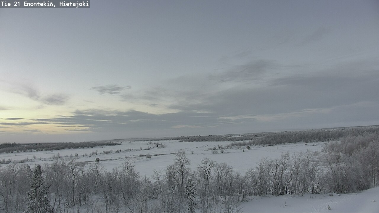 Weather Camera Image Väg 21 Enontekis, Hietajoki, Enontekiö, Lappi