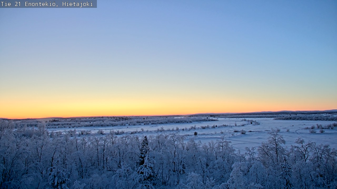 Weather Camera Image Väg 21 Enontekis, Hietajoki, Enontekiö, Lappi
