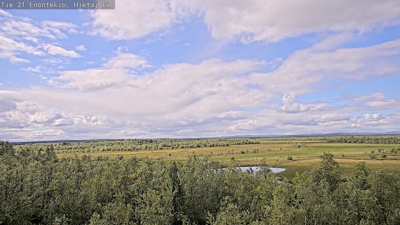 Weather Camera Image Väg 21 Enontekis, Hietajoki, Enontekiö, Lappi