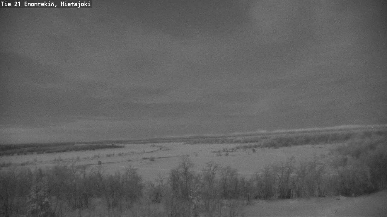 Weather Camera Image Road 21 Enontekiö, Hietajoki, Enontekiö, Lappi