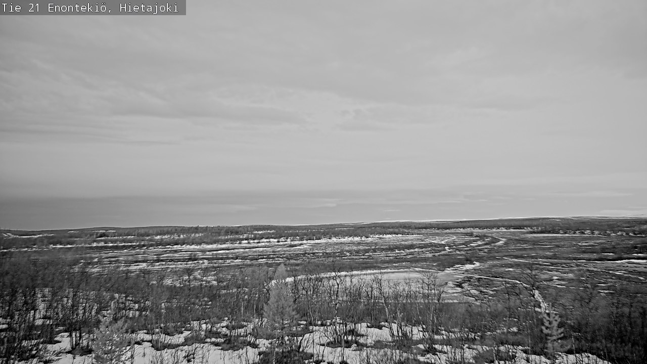 Weather Camera Image Road 21 Enontekiö, Hietajoki, Enontekiö, Lappi