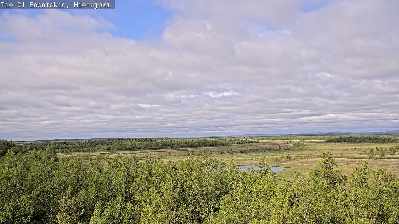 Weather Camera Image Väg 21 Enontekis, Hietajoki, Enontekiö, Lappi