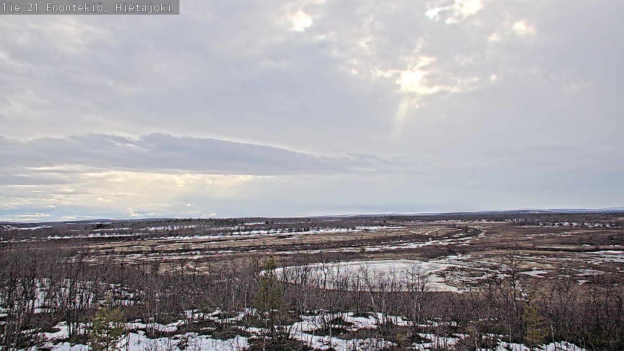 Weather Camera Image Road 21 Enontekiö, Hietajoki, Enontekiö, Lappi