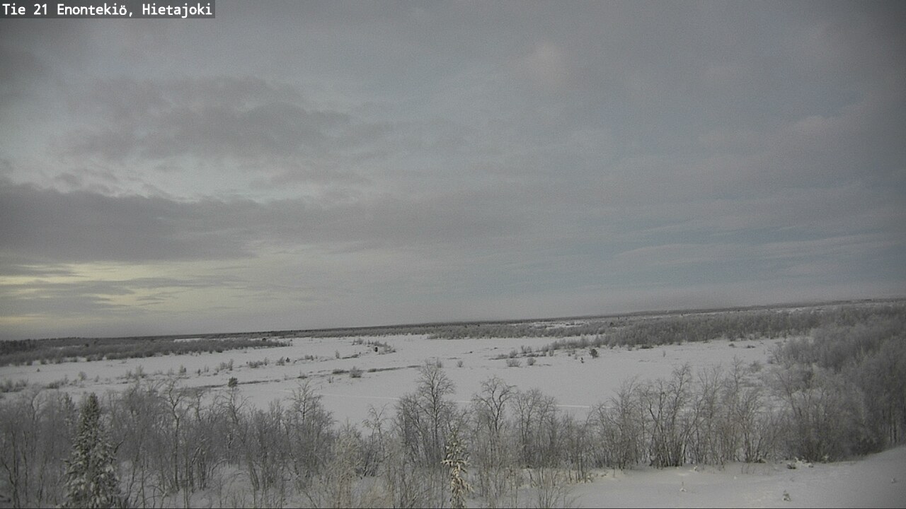 Weather Camera Image Väg 21 Enontekis, Hietajoki, Enontekiö, Lappi