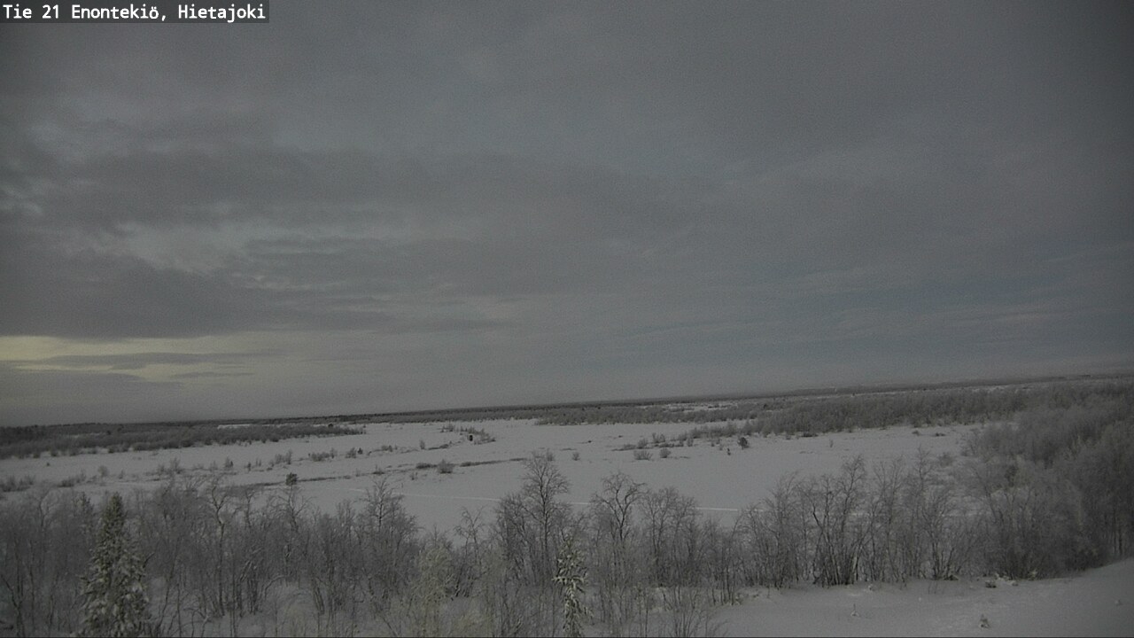 Weather Camera Image Road 21 Enontekiö, Hietajoki, Enontekiö, Lappi