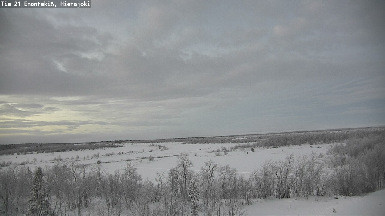 Weather Camera Image Väg 21 Enontekis, Hietajoki, Enontekiö, Lappi