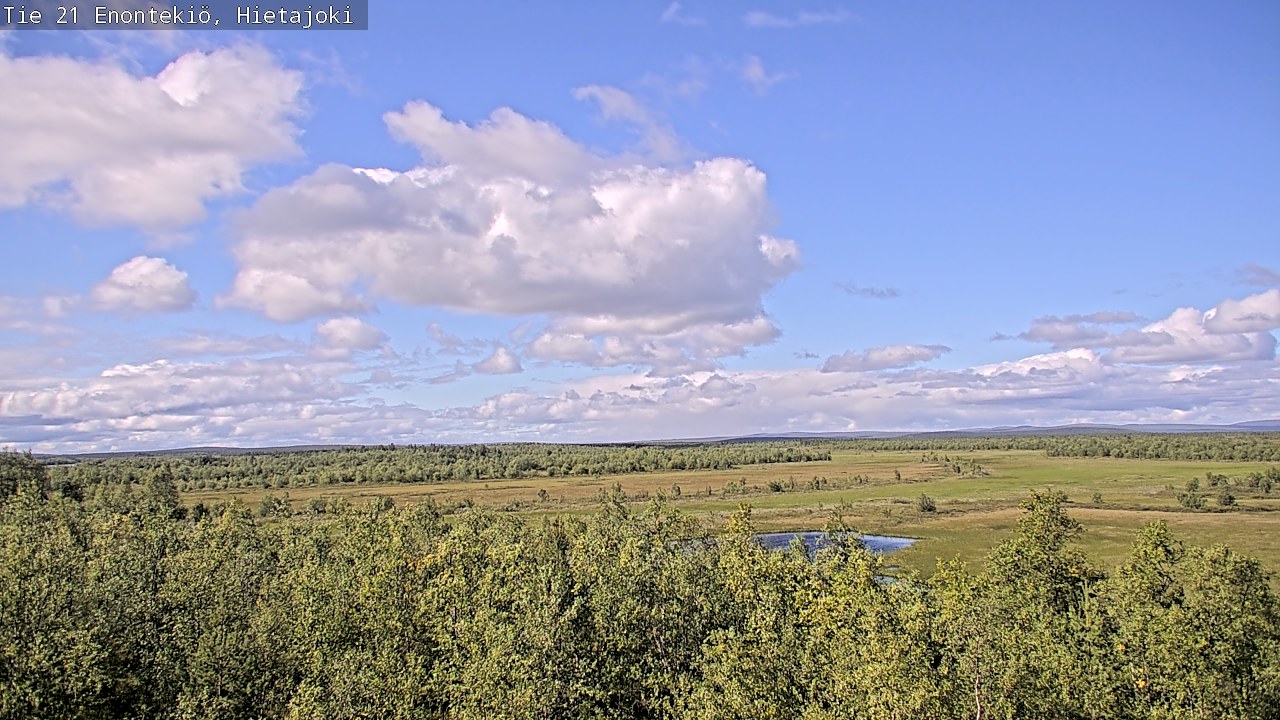 Weather Camera Image Road 21 Enontekiö, Hietajoki, Enontekiö, Lappi