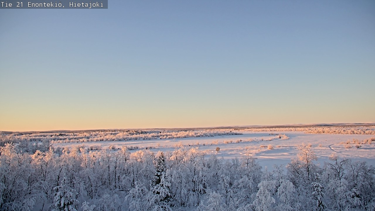 Weather Camera Image Road 21 Enontekiö, Hietajoki, Enontekiö, Lappi
