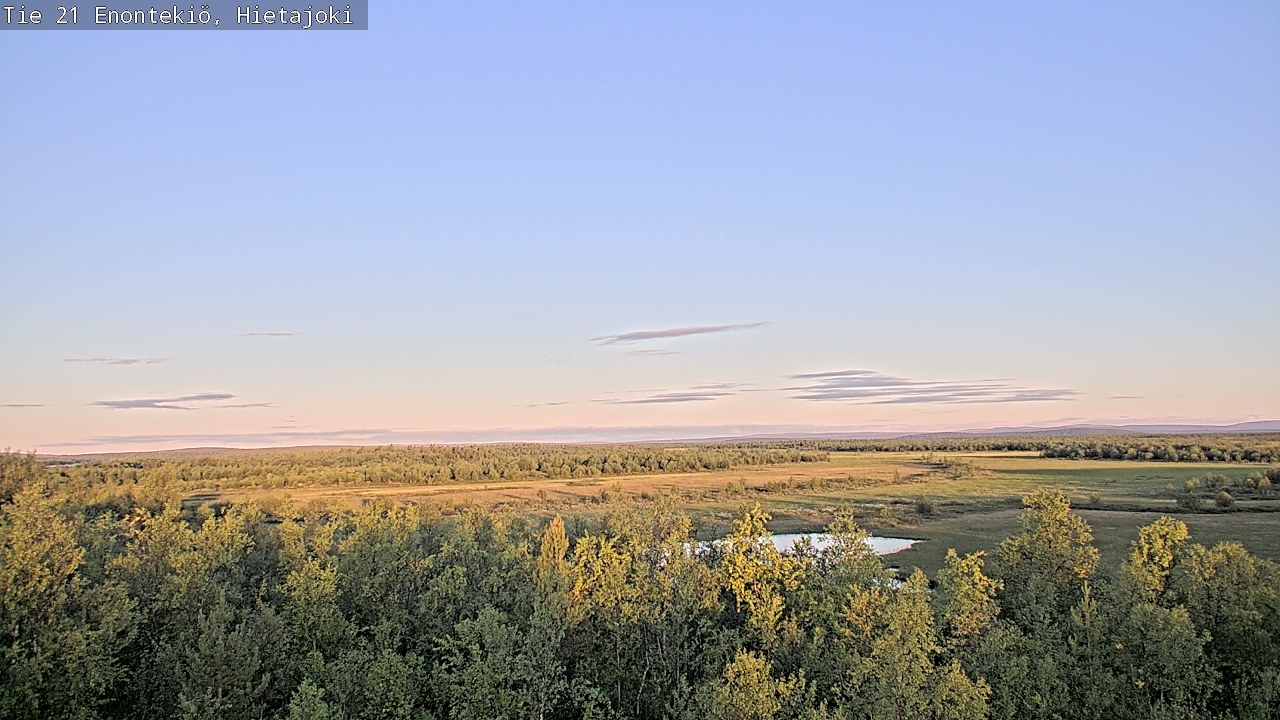 Weather Camera Image Road 21 Enontekiö, Hietajoki, Enontekiö, Lappi