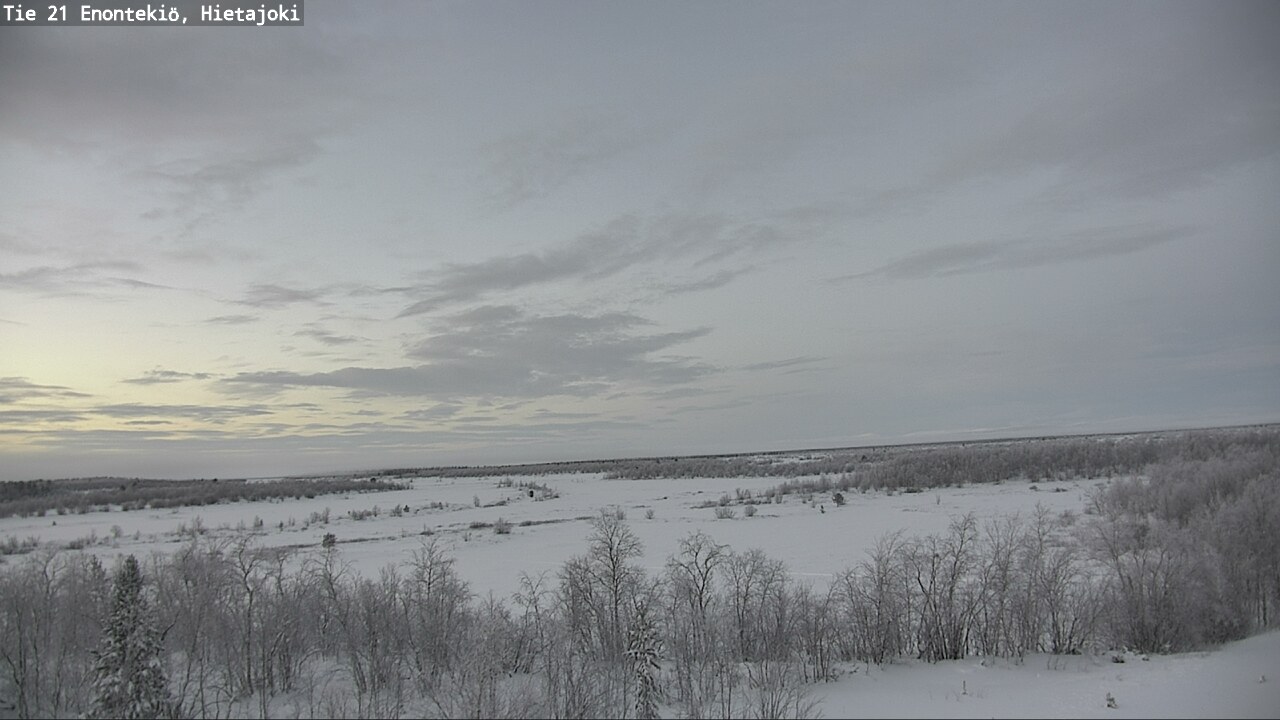 Weather Camera Image Väg 21 Enontekis, Hietajoki, Enontekiö, Lappi