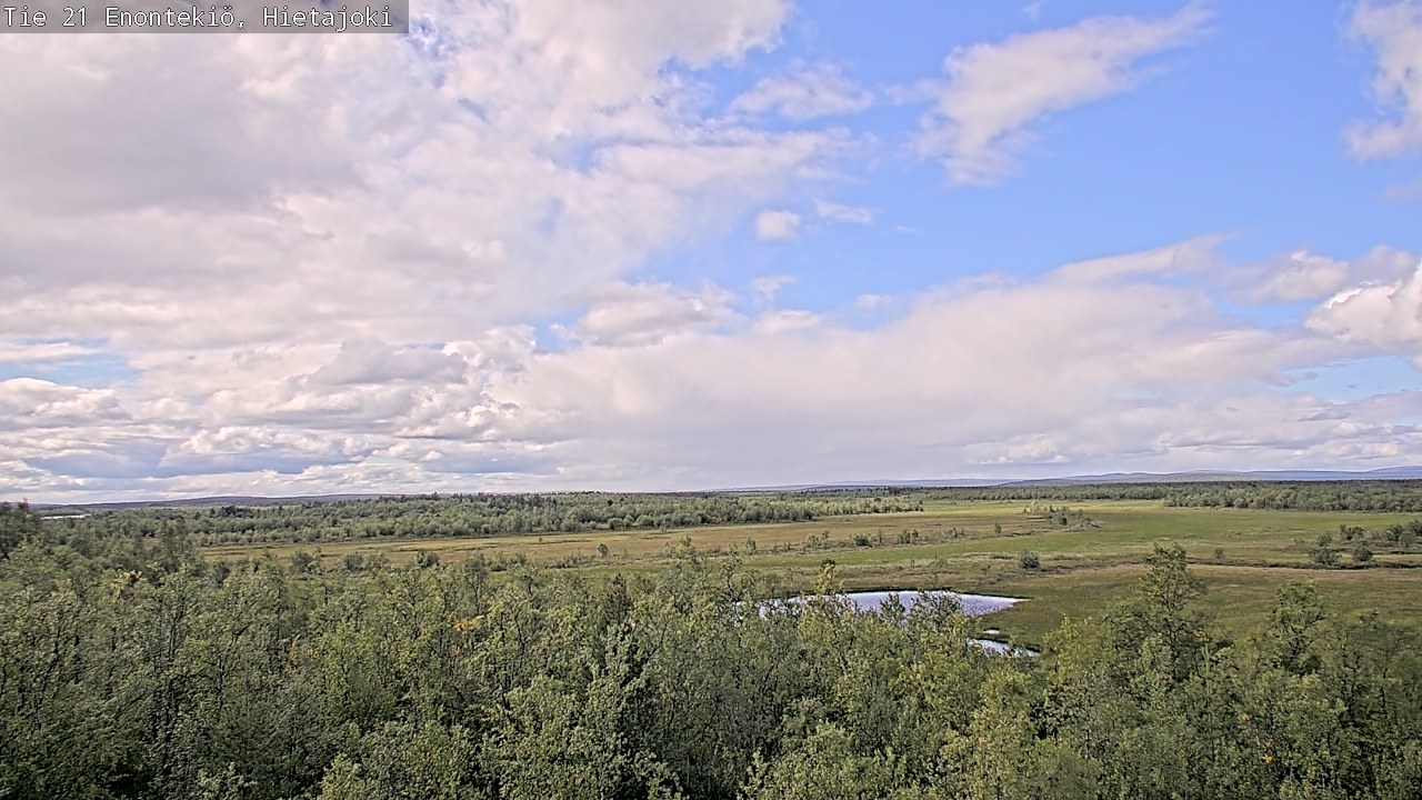Weather Camera Image Väg 21 Enontekis, Hietajoki, Enontekiö, Lappi