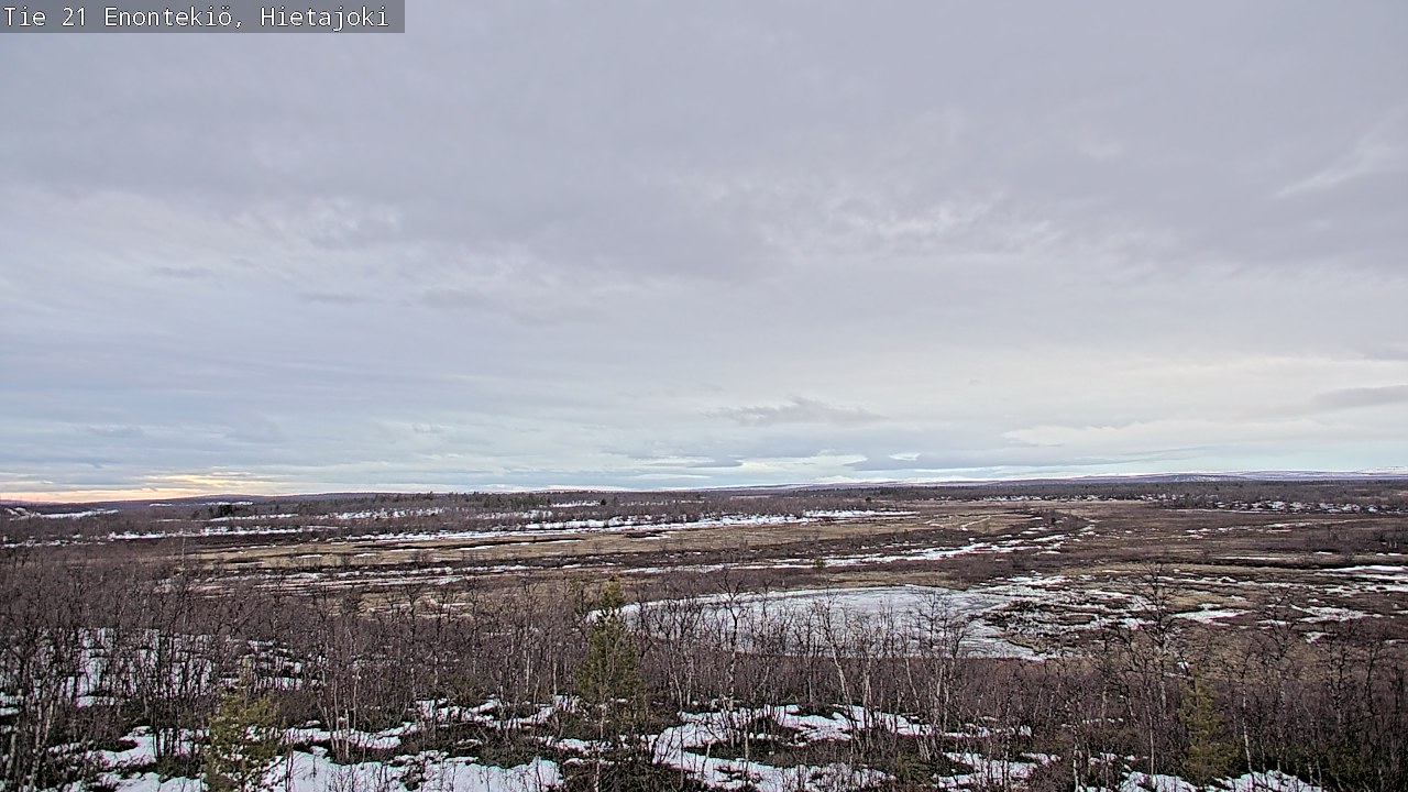Weather Camera Image Road 21 Enontekiö, Hietajoki, Enontekiö, Lappi