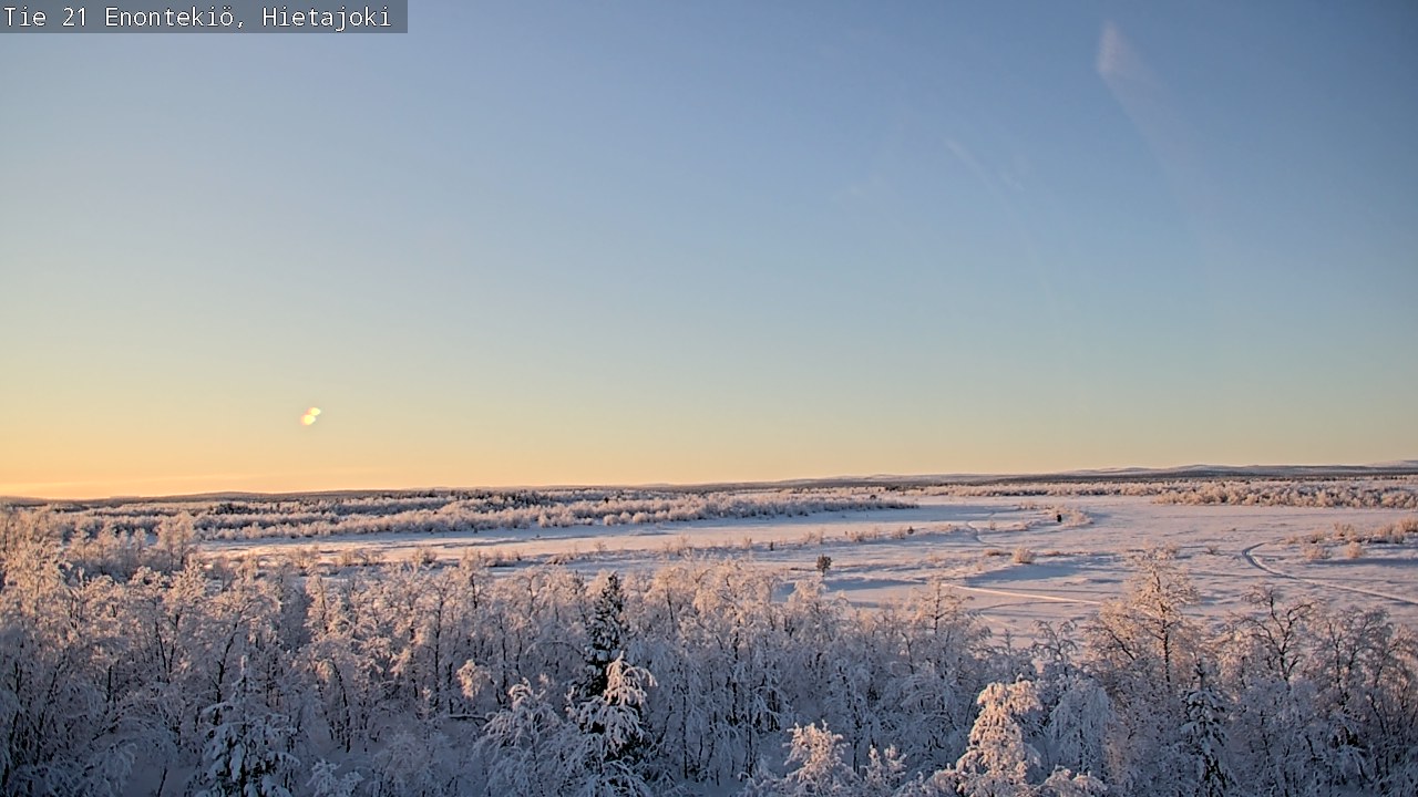 Weather Camera Image Väg 21 Enontekis, Hietajoki, Enontekiö, Lappi