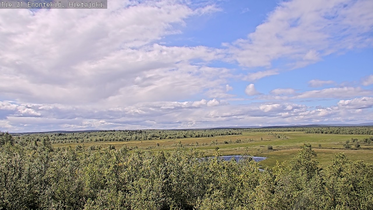 Weather Camera Image Väg 21 Enontekis, Hietajoki, Enontekiö, Lappi