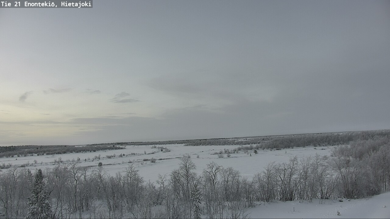 Weather Camera Image Väg 21 Enontekis, Hietajoki, Enontekiö, Lappi