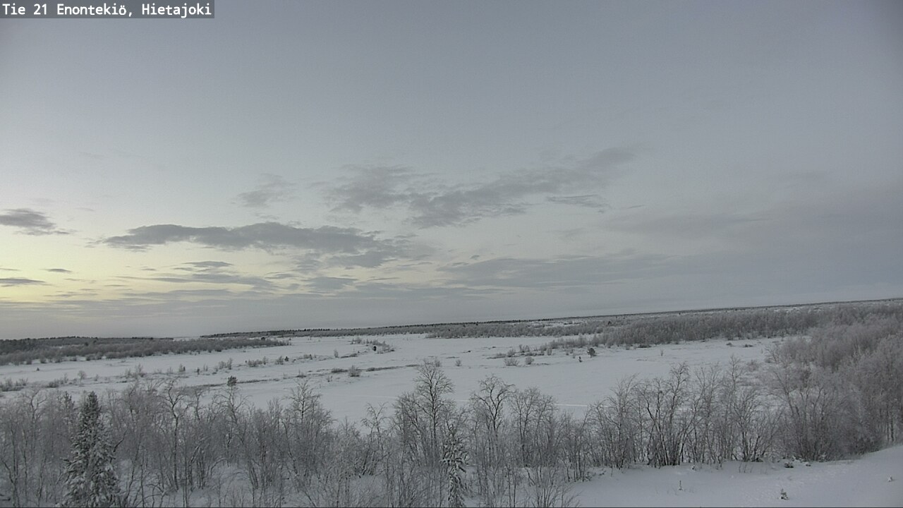 Weather Camera Image Väg 21 Enontekis, Hietajoki, Enontekiö, Lappi