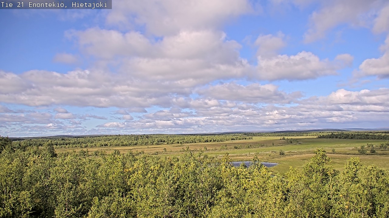 Weather Camera Image Road 21 Enontekiö, Hietajoki, Enontekiö, Lappi