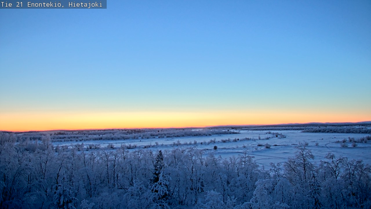 Weather Camera Image Väg 21 Enontekis, Hietajoki, Enontekiö, Lappi