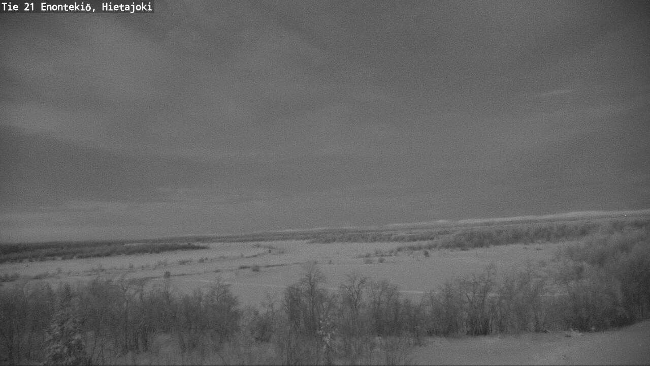 Weather Camera Image Road 21 Enontekiö, Hietajoki, Enontekiö, Lappi