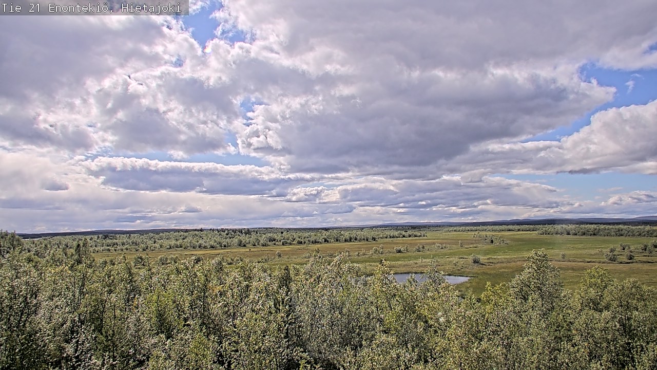 Weather Camera Image Väg 21 Enontekis, Hietajoki, Enontekiö, Lappi