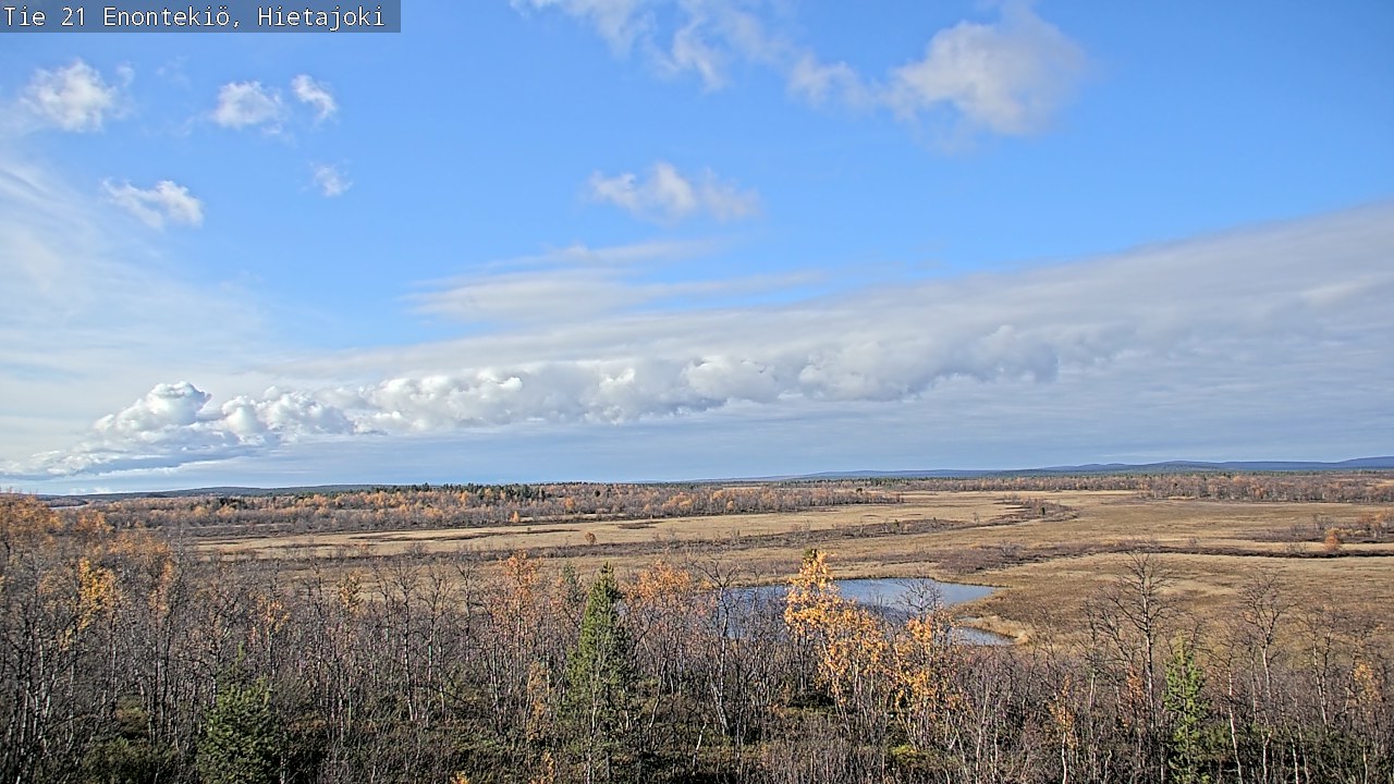 Weather Camera Image Road 21 Enontekiö, Hietajoki, Enontekiö, Lappi