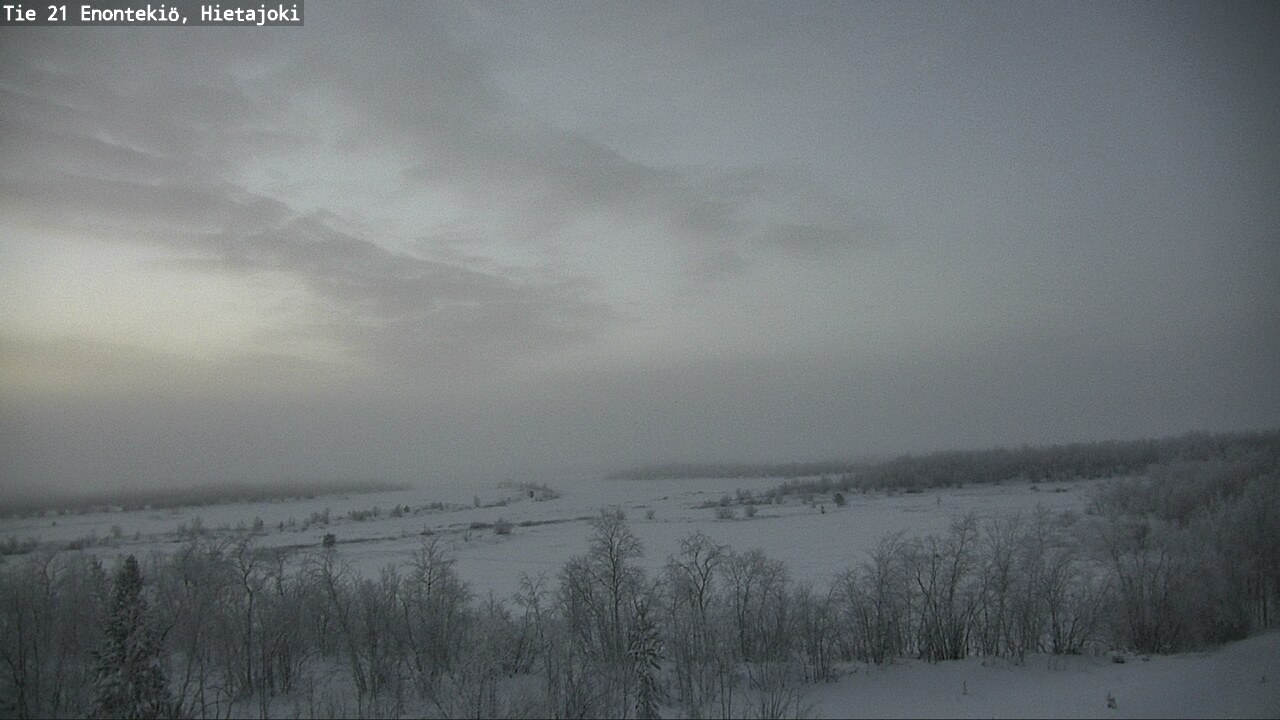 Weather Camera Image Väg 21 Enontekis, Hietajoki, Enontekiö, Lappi
