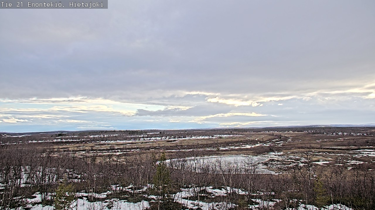 Weather Camera Image Road 21 Enontekiö, Hietajoki, Enontekiö, Lappi