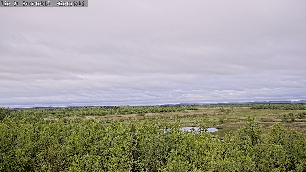 Weather Camera Image Road 21 Enontekiö, Hietajoki, Enontekiö, Lappi
