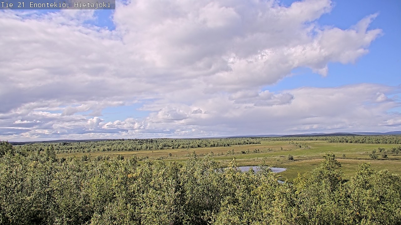 Weather Camera Image Väg 21 Enontekis, Hietajoki, Enontekiö, Lappi