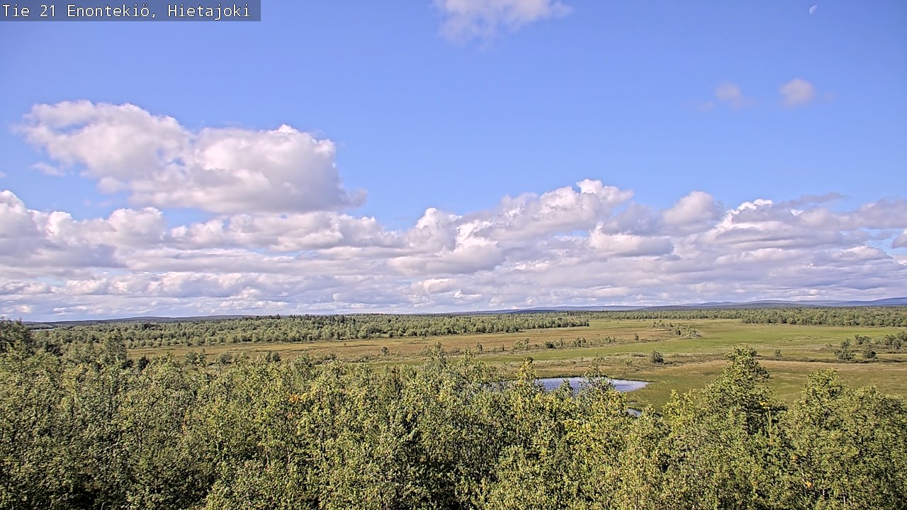 Weather Camera Image Road 21 Enontekiö, Hietajoki, Enontekiö, Lappi