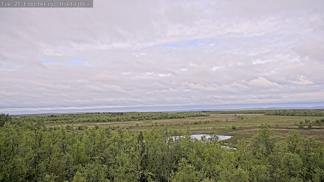 Weather Camera Image Road 21 Enontekiö, Hietajoki, Enontekiö, Lappi