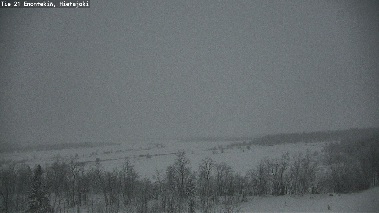 Weather Camera Image Väg 21 Enontekis, Hietajoki, Enontekiö, Lappi