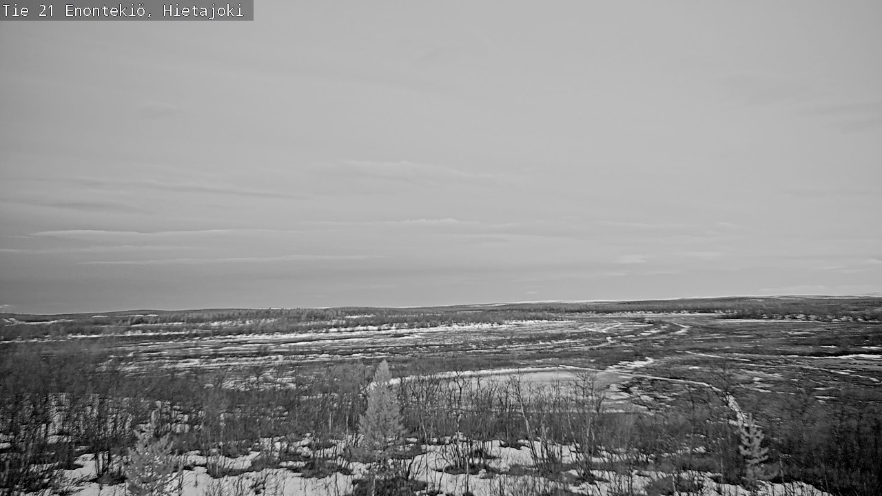 Weather Camera Image Road 21 Enontekiö, Hietajoki, Enontekiö, Lappi