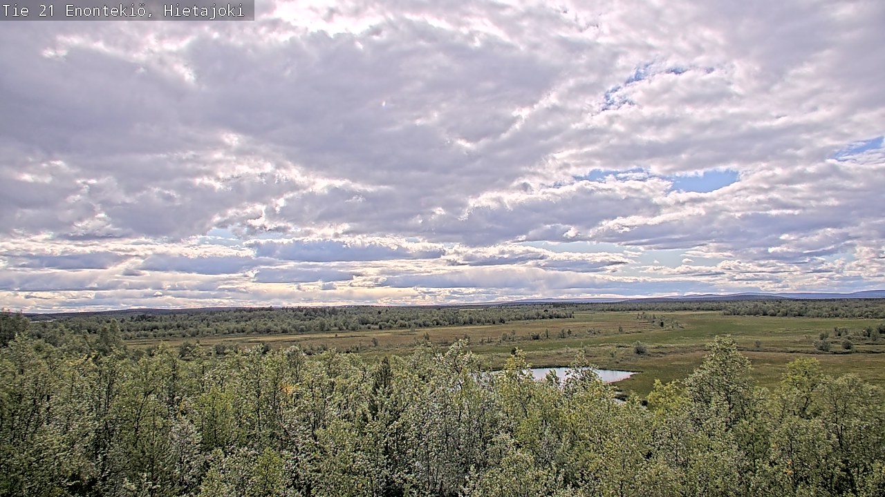 Weather Camera Image Väg 21 Enontekis, Hietajoki, Enontekiö, Lappi