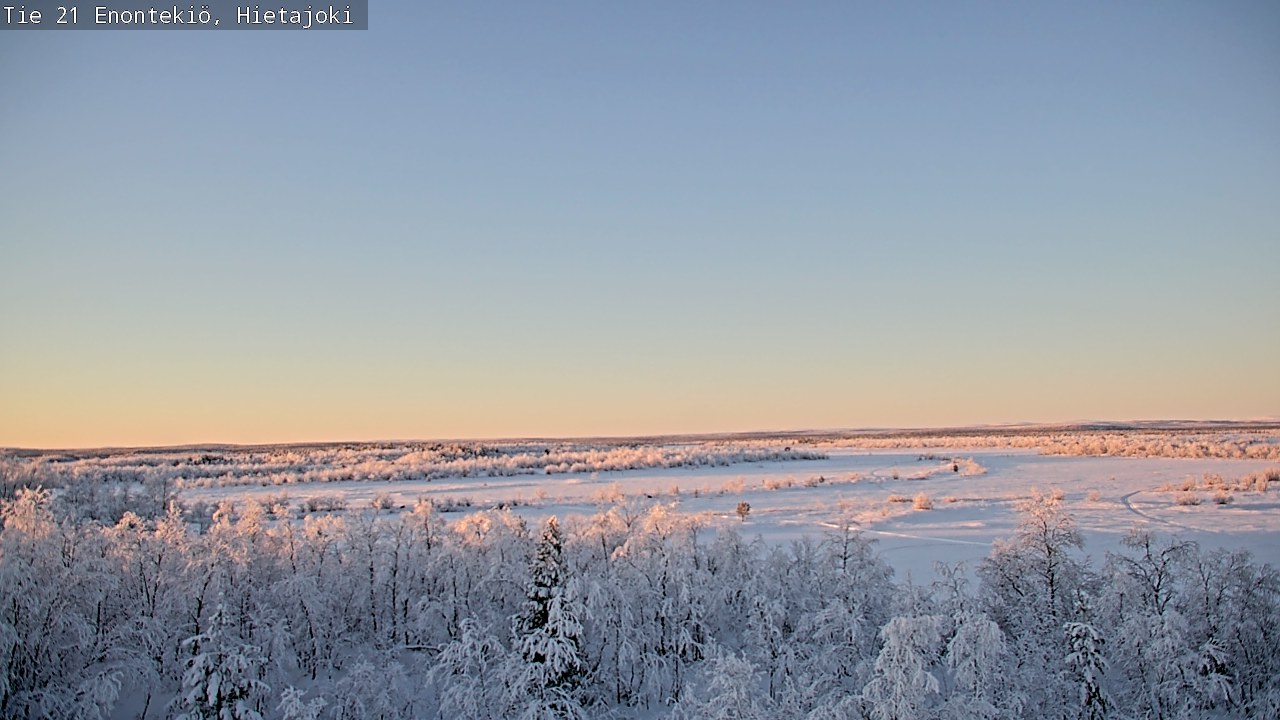Weather Camera Image Road 21 Enontekiö, Hietajoki, Enontekiö, Lappi