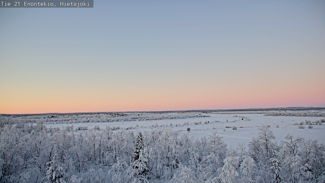 Weather Camera Image Road 21 Enontekiö, Hietajoki, Enontekiö, Lappi
